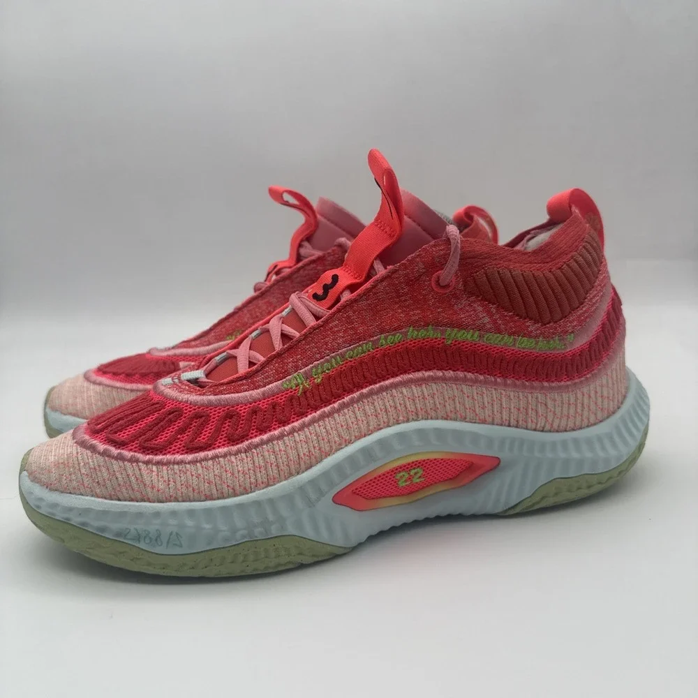 Nike Womens Cosmic Unity 3 FQ9395-600 Red Basketball Shoes Sneakers Size US 11 - Picture 5 of 16